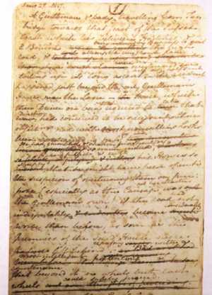 Jane Austen - manuscript page