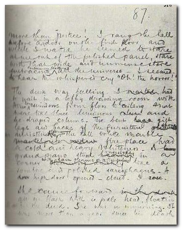 Joseph Conrad - manuscript page