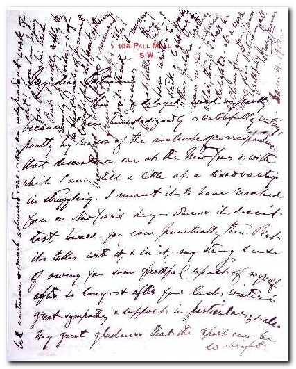 Henry James - manuscript page