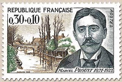 Marcel Proust - postage stamp